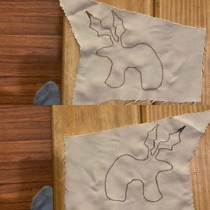 Heartmade Freehand Reindeer Patch